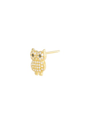 细节 - 点击放大 - BIJOU DE M - Owl 18K Gold Diamond Single Earring