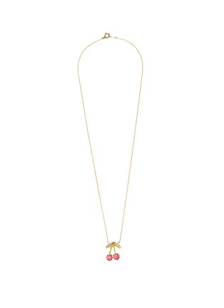 首图 - 点击放大 - BIJOU DE M - Cherry 18K Gold Diamond Ruby Necklace