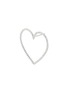 细节 - 点击放大 - BIJOU DE M - Large Open Heart 18K White Gold Diamond Single Earring