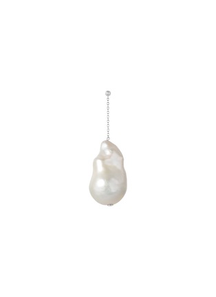 首图 - 点击放大 - BIJOU DE M - Baroque Pearl 18K White Gold Freshwater Pearl Single Chain Earring