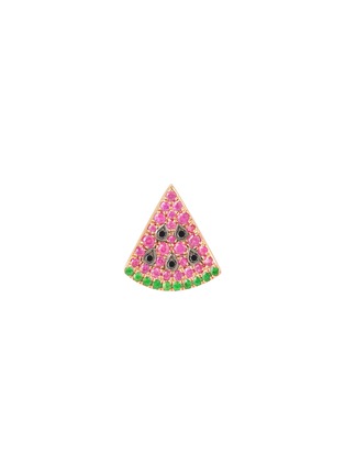 首图 - 点击放大 - BIJOU DE M - Watermelon 18K Rose Gold Diamond Ruby Garnet Single Earring