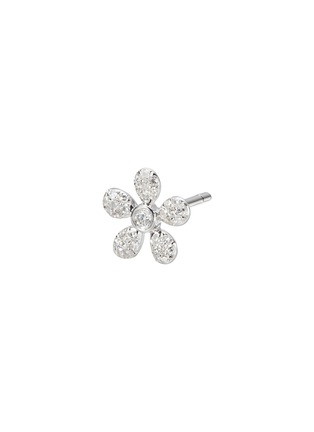 细节 - 点击放大 - BIJOU DE M - Petit Flower 18K White Gold Diamond Single Earring