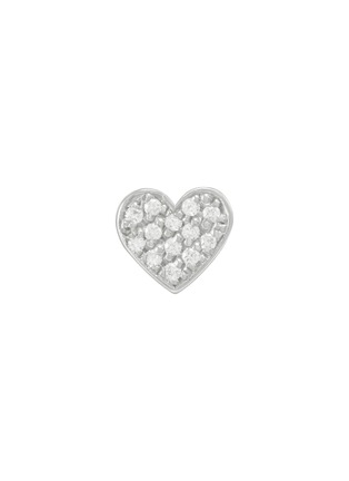 首图 - 点击放大 - BIJOU DE M - Petit Heart 18K White Gold Diamond Single Earring