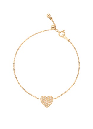 细节 - 点击放大 - BIJOU DE M - Reversible Heart 18K Gold Diamond Resin Bracelet