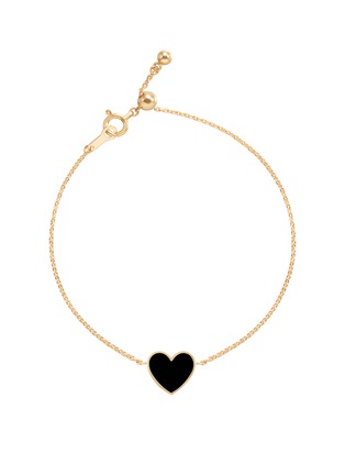 首图 - 点击放大 - BIJOU DE M - Reversible Heart 18K Gold Diamond Resin Bracelet