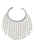 首图 - 点击放大 - BIJOU DE M - Pearl Curtain 18K White Gold Plated Sterling Silver Freshwater Pearl Bangle — Opening 2.5cm
