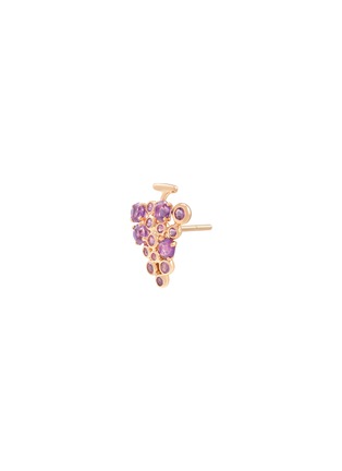 细节 - 点击放大 - BIJOU DE M - Piont Noir 18K Rose Gold Amethyst Single Earring