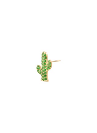 细节 - 点击放大 - BIJOU DE M - Cactus 18K Gold Garnet Single Earring
