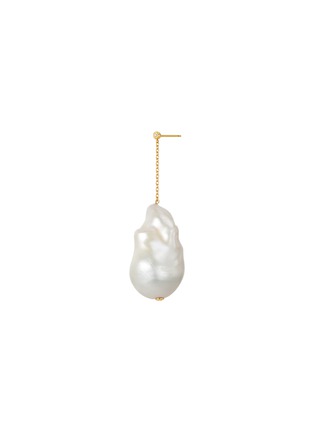 细节 - 点击放大 - BIJOU DE M - Baroque Pearl 18K Gold Freshwater Pearl Single Chain Earring