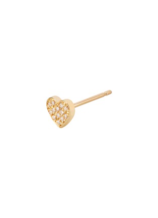 细节 - 点击放大 - BIJOU DE M - Petit Heart 18K Gold Diamond Single Earring