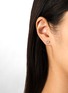 细节 - 点击放大 - BIJOU DE M - Petit Heart 18K Gold Diamond Single Earring