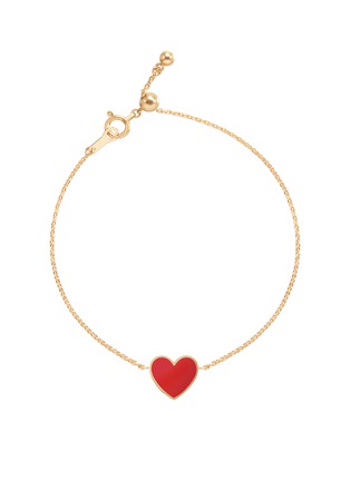 首图 - 点击放大 - BIJOU DE M - Reversible Heart 18K Gold Diamond Resin Bracelet