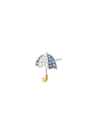 细节 - 点击放大 - BIJOU DE M - Rainy Days 18K Yellow White Gold Diamond Sapphire Single Earring