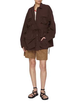 模特儿示范图 - 点击放大 - FAFAMOON - Four Pocket Thin Coat