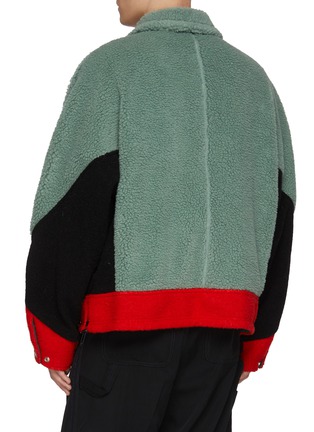 背面 - 点击放大 - TOGA VIRILIS - Furry Contrast Panelled Wool Jacket