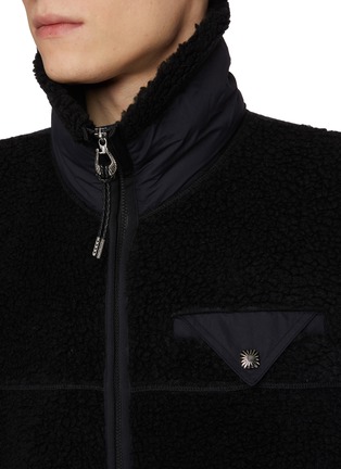  - TOGA VIRILIS - Furry Tonal Panelled Wool Vest