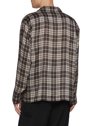 背面 - 点击放大 - TOGA VIRILIS - Cupro Checkered Printed Shirt