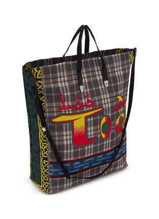 细节 - 点击放大 - TOGA VIRILIS - Printed Checkered Tote Bag