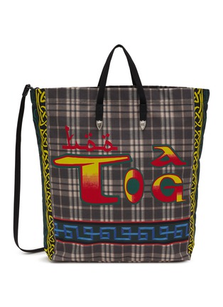 首图 - 点击放大 - TOGA VIRILIS - Printed Checkered Tote Bag