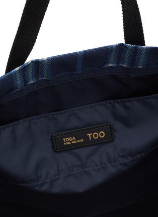 细节 - 点击放大 - TOGA VIRILIS - Printed Checkered Tote Bag