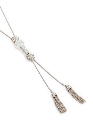 细节 - 点击放大 - TOGA VIRILIS ACCESSORIES - Metal Loop Tie Small Necklace