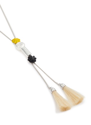细节 - 点击放大 - TOGA VIRILIS ACCESSORIES - Metal Loop Tie Small Necklace
