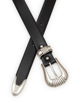 细节 - 点击放大 - TOGA VIRILIS ACCESSORIES - Metal Leather Belt