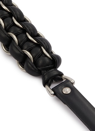 细节 - 点击放大 - TOGA VIRILIS ACCESSORIES - Leather Braid Phone Handle Strap