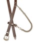 细节 - 点击放大 - TOGA VIRILIS ACCESSORIES - Chain Key Ring Leather Belt
