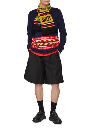 模特儿示范图 - 点击放大 - COMME DES GARÇONS SHIRT - Oversized Back Logo Cotton T-Shirt