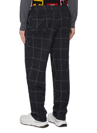 背面 - 点击放大 - COMME DES GARÇONS SHIRT - Wrinkled Windowpane Checkered Wool Pants