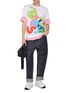 模特儿示范图 - 点击放大 - COMME DES GARÇONS SHIRT - Jumbo Fun Numbers Cotton T-Shirt
