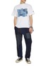 模特儿示范图 - 点击放大 - FDMTL - Embroidered Boro Cotton T-Shirt