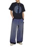 模特儿示范图 - 点击放大 - FDMTL - Obi Circle Patched Cotton T-Shirt