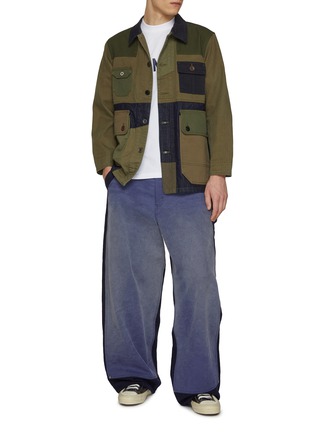 模特儿示范图 - 点击放大 - FDMTL - Coverall Rinsed Cotton Jacket
