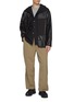 模特儿示范图 - 点击放大 - COMME DES GARÇONS HOMME DEUX - Dobby Diamond Hooded Cotton Shirt