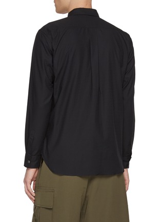 背面 - 点击放大 - COMME DES GARÇONS HOMME DEUX - Tonal Half And Half Cotton Shirt