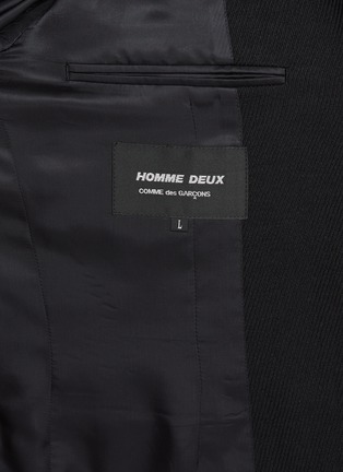  - COMME DES GARÇONS HOMME DEUX - Patchwork Sleeve Single Breasted Wool Blazer