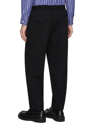背面 - 点击放大 - COMME DES GARÇONS HOMME DEUX - Elasticated Waist Straight Leg Wool Pants