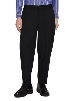 首图 - 点击放大 - COMME DES GARÇONS HOMME DEUX - Elasticated Waist Straight Leg Wool Pants