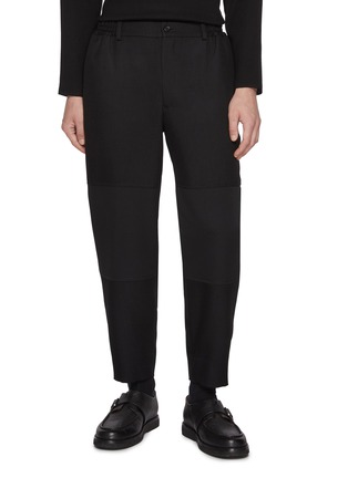 首图 - 点击放大 - COMME DES GARÇONS HOMME DEUX - Elasticated Waist Panelled Knee Wool Pants