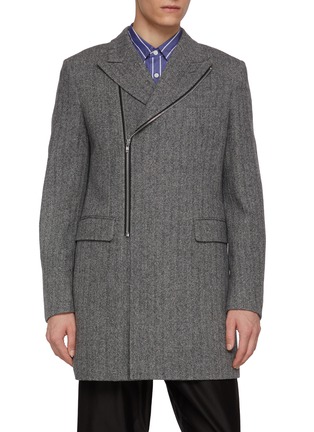 首图 - 点击放大 - COMME DES GARÇONS HOMME DEUX - Tweed Herringbone Wool Blazer