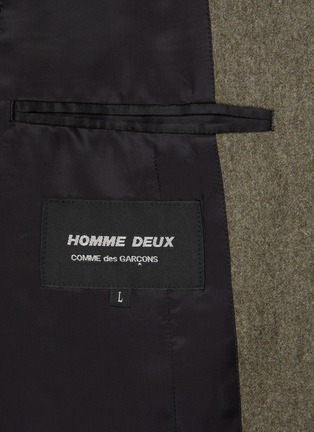  - COMME DES GARÇONS HOMME DEUX - Single Breasted Patchwork Flannel Blazer