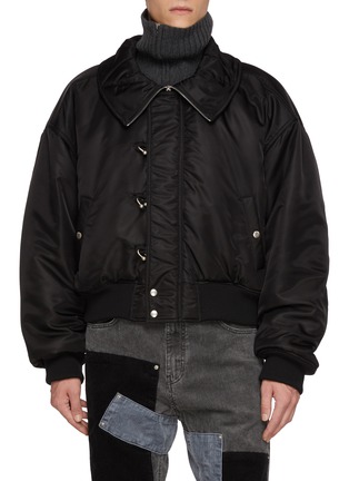 首图 - 点击放大 首图 - 点击放大 - WE11DONE - High Collar Nylon Bomber Jacket