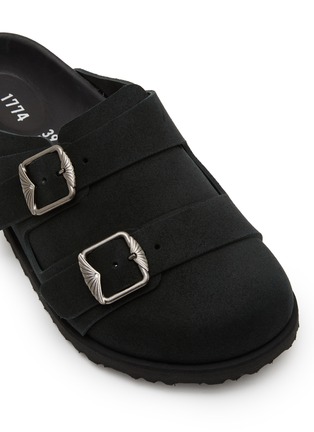 细节 - 点击放大 - BIRKENSTOCK 1774 - 222 WEST 绒面皮平底鞋