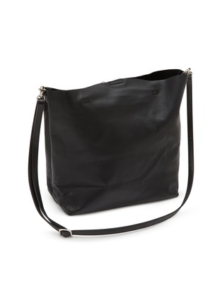 细节 - 点击放大 - Y'S - Metal Clasp Leather Tote Bag