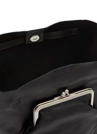 细节 - 点击放大 - Y'S - Metal Clasp Leather Tote Bag