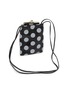 细节 - 点击放大 - Y'S - Metal Clasp Dotted Leather Necklace Bag