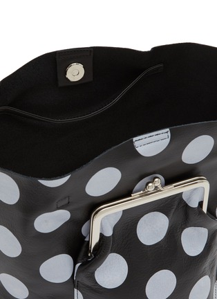 细节 - 点击放大 - Y'S - Metal Clasp Dotted Leather Tote Bag
