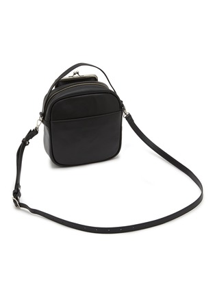 细节 - 点击放大 - Y'S - Metal Clasp Box Leather Crossbody Bag